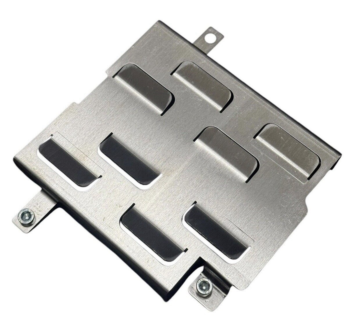 JackSpania Racing V2 Oil Pickup Tube Tray Plate for Subaru Impreza WRX STi EJ20 EJ25 engines, engine part with metal tray and mounting points.