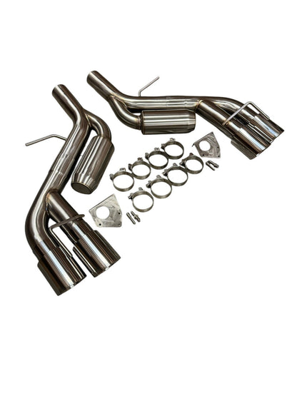 Steel Axle Back Muffler Removal Chevy Camaro SS ZL1 V8 2016-2023 Helmholtz 1LE
