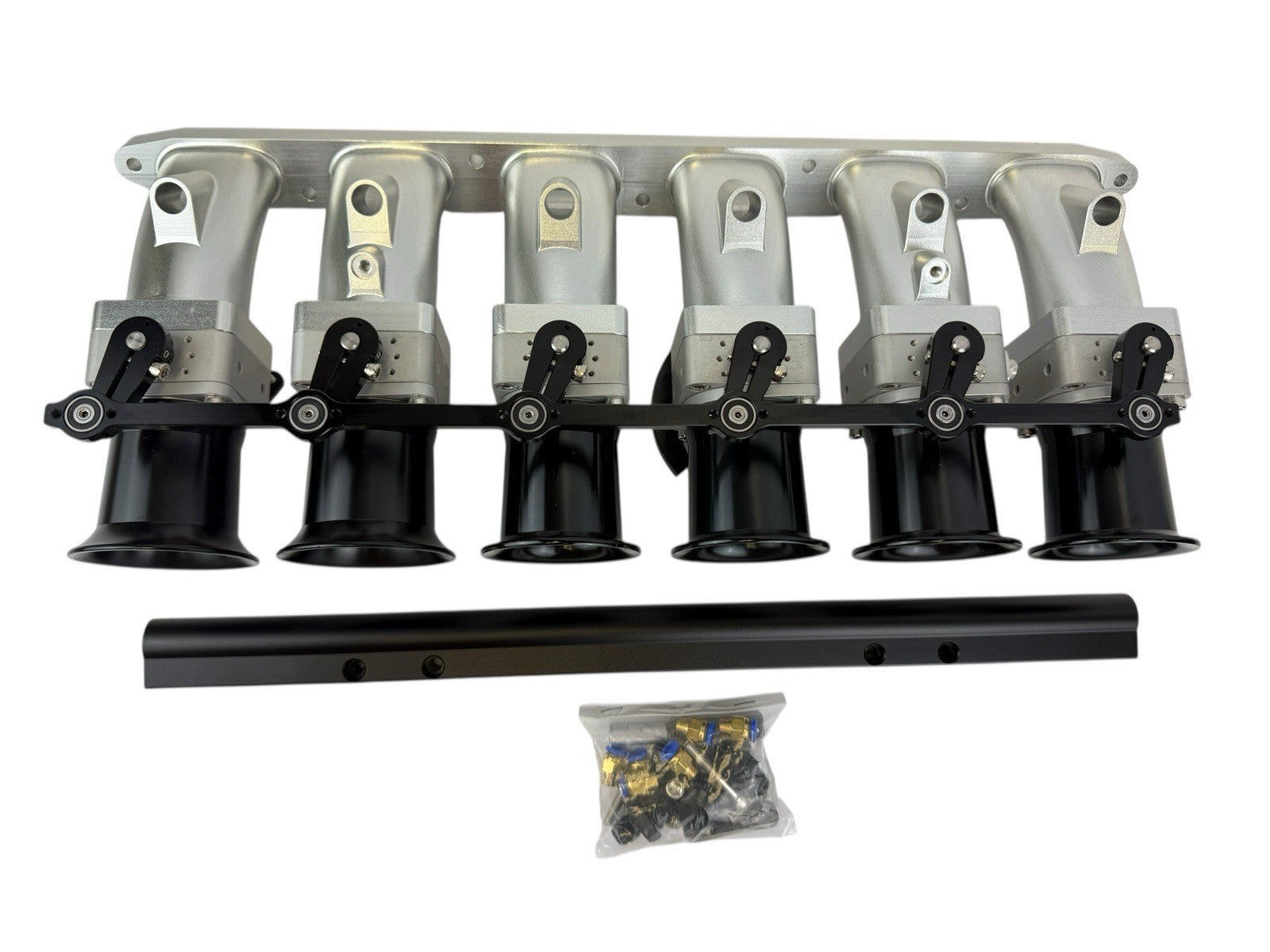 Billet CNC 50mm ITB Intake Manifold Individual Throttle Bodies For BMW M50 M52