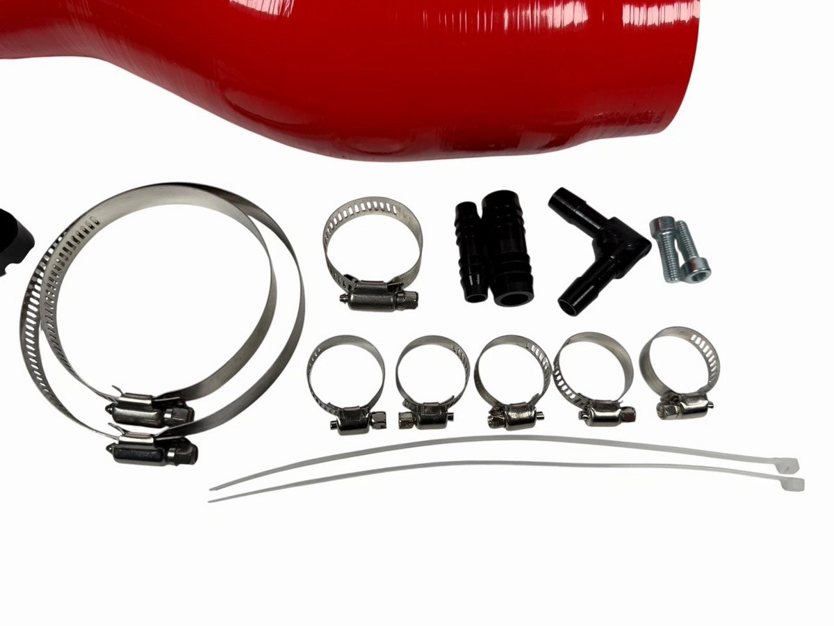JackSpania Racing 3-inch turbo inlet hose kit with nozzle for Subaru WRX 2015-2021 FA20 engine, featuring a 4-ply construction.