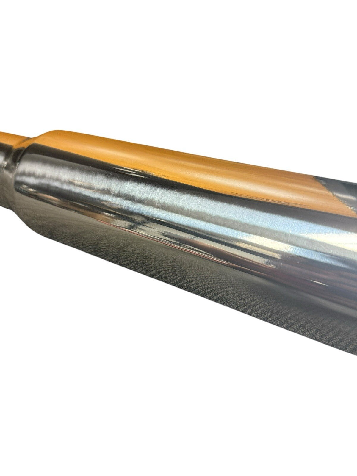 JackSpania Racing 3-inch stainless steel blast pipe with 4-turn down pie cut, designed for high-performance exhaust systems.