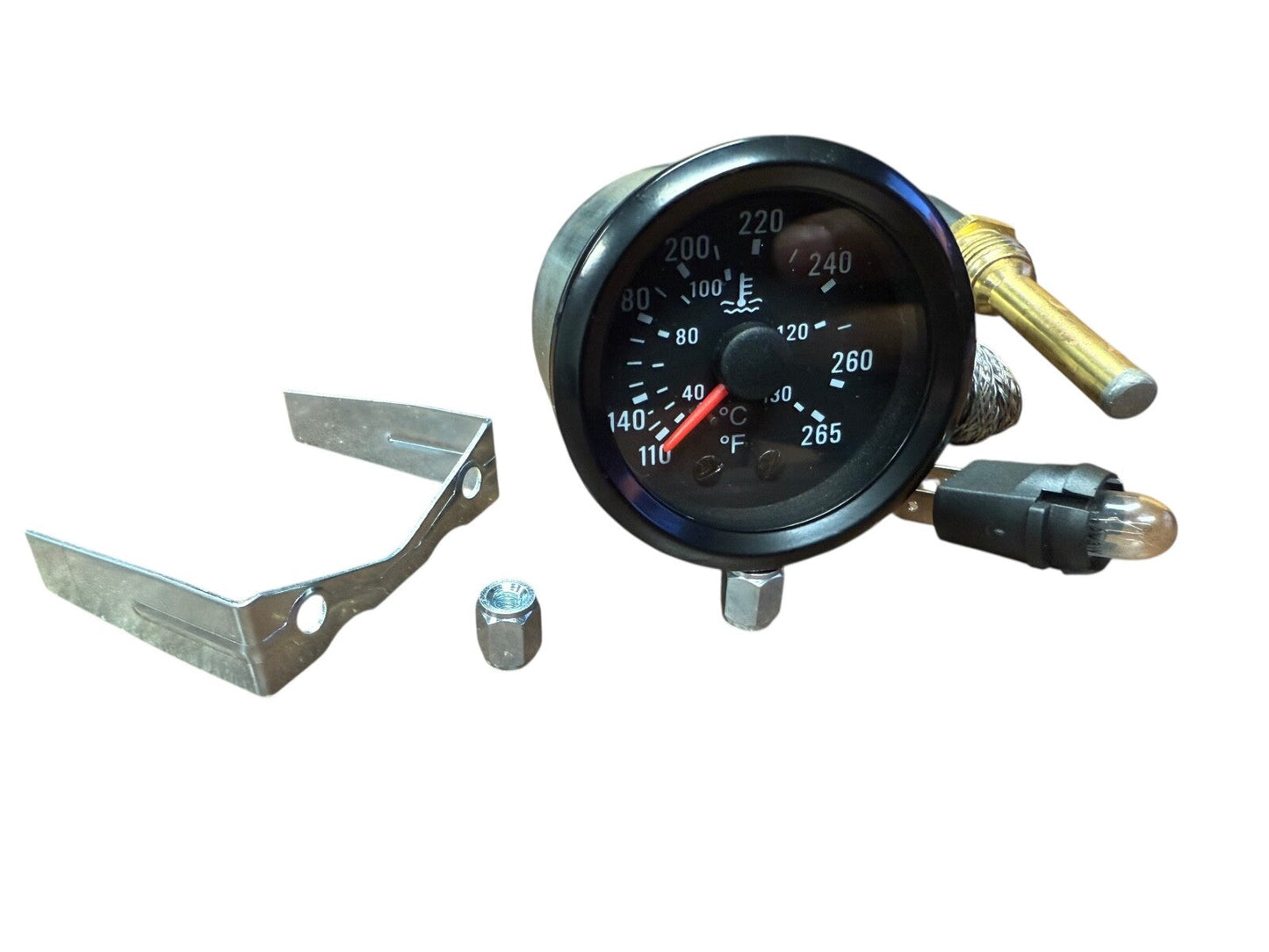 2" Mechanical Water Temperature Coolant Temp Gauge With Sender 52mm Diameter