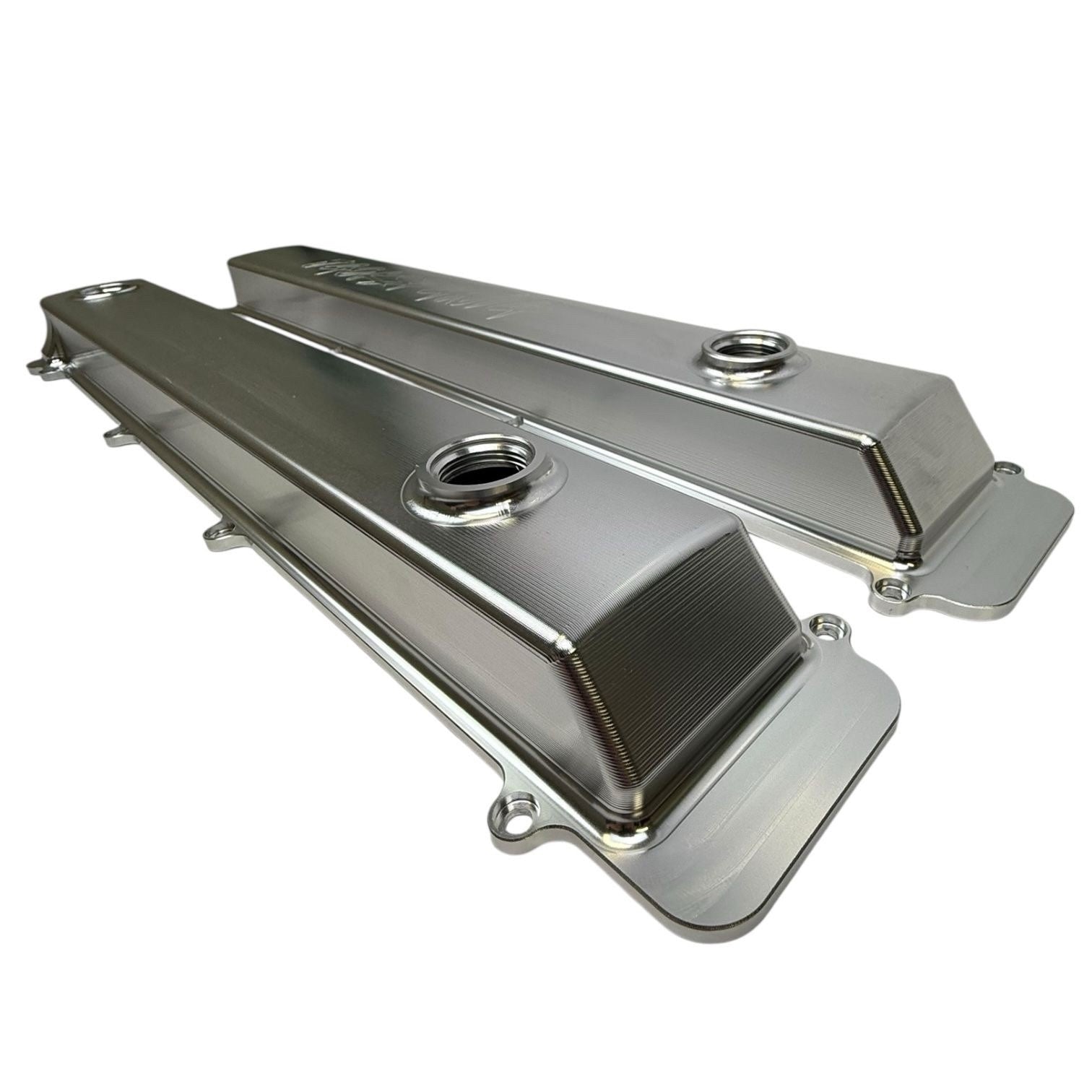 Toyota Supra 2JZGTE VVTI billet valve covers with anodized oil cap and bolts, engineered for high-performance engine upgrades.