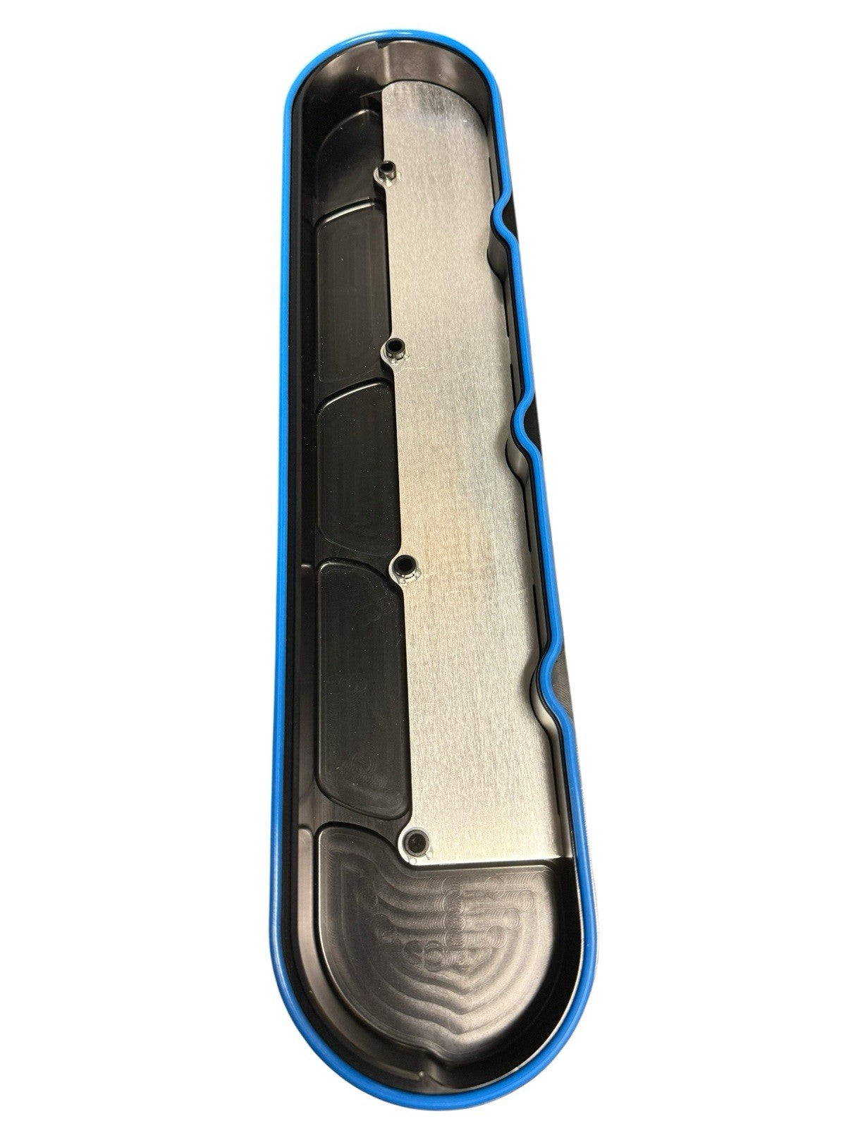 Billet CNC V8 LS vented valve cover by JackSpania Racing with 12AN fittings for LS1, LS2, LS6, LS7, LSA, and LS9 engines.