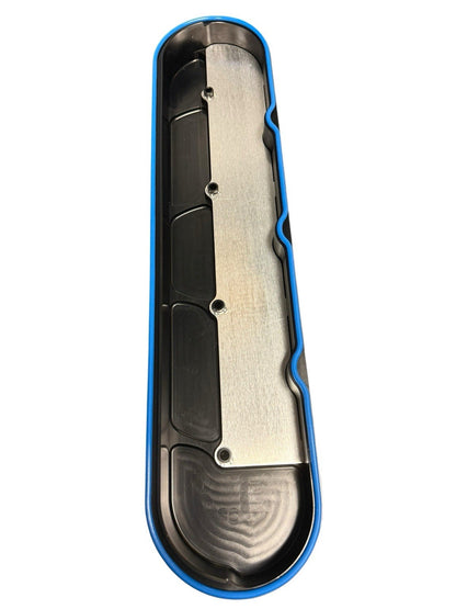 Billet CNC V8 LS vented valve cover by JackSpania Racing with 12AN fittings for LS1, LS2, LS6, LS7, LSA, and LS9 engines.