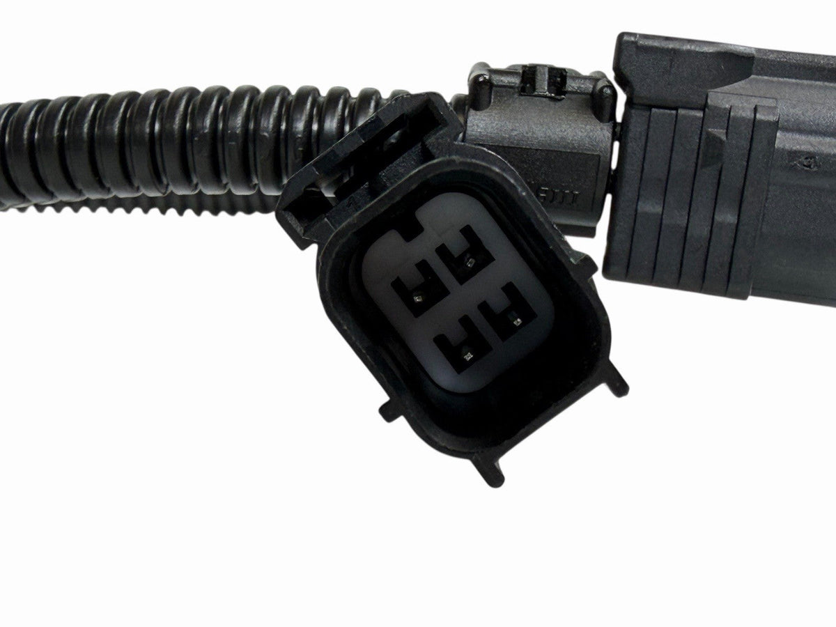 O2 oxygen sensor extension cable harness for Honda Civic Si, engine part by JackSpania Racing, shown with connectors and wiring.