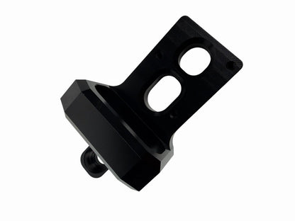 JackSpania Racing billet 4-port Mac AEM boost controller solenoid valve mount bracket for engine performance.