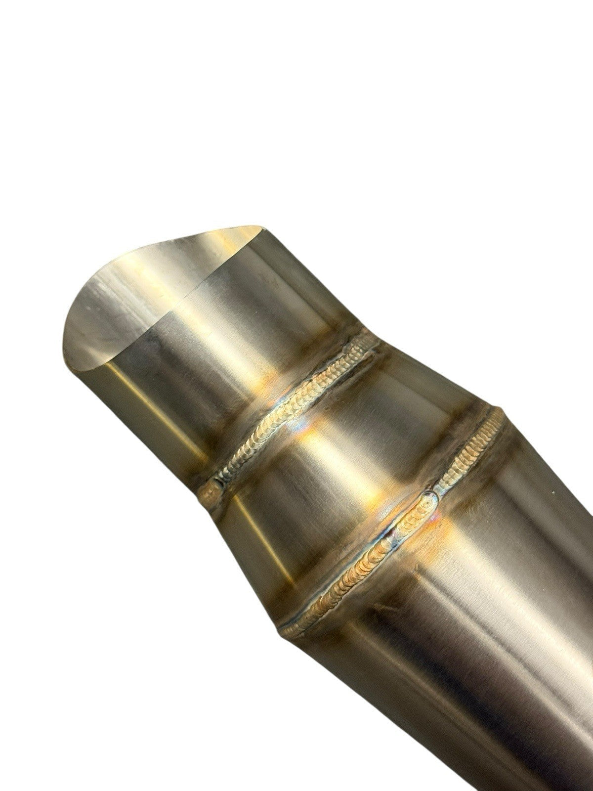 JackSpania Racing 2.5-inch stainless steel custom megaphone reverse cone pipe hood exit for exhaust systems.