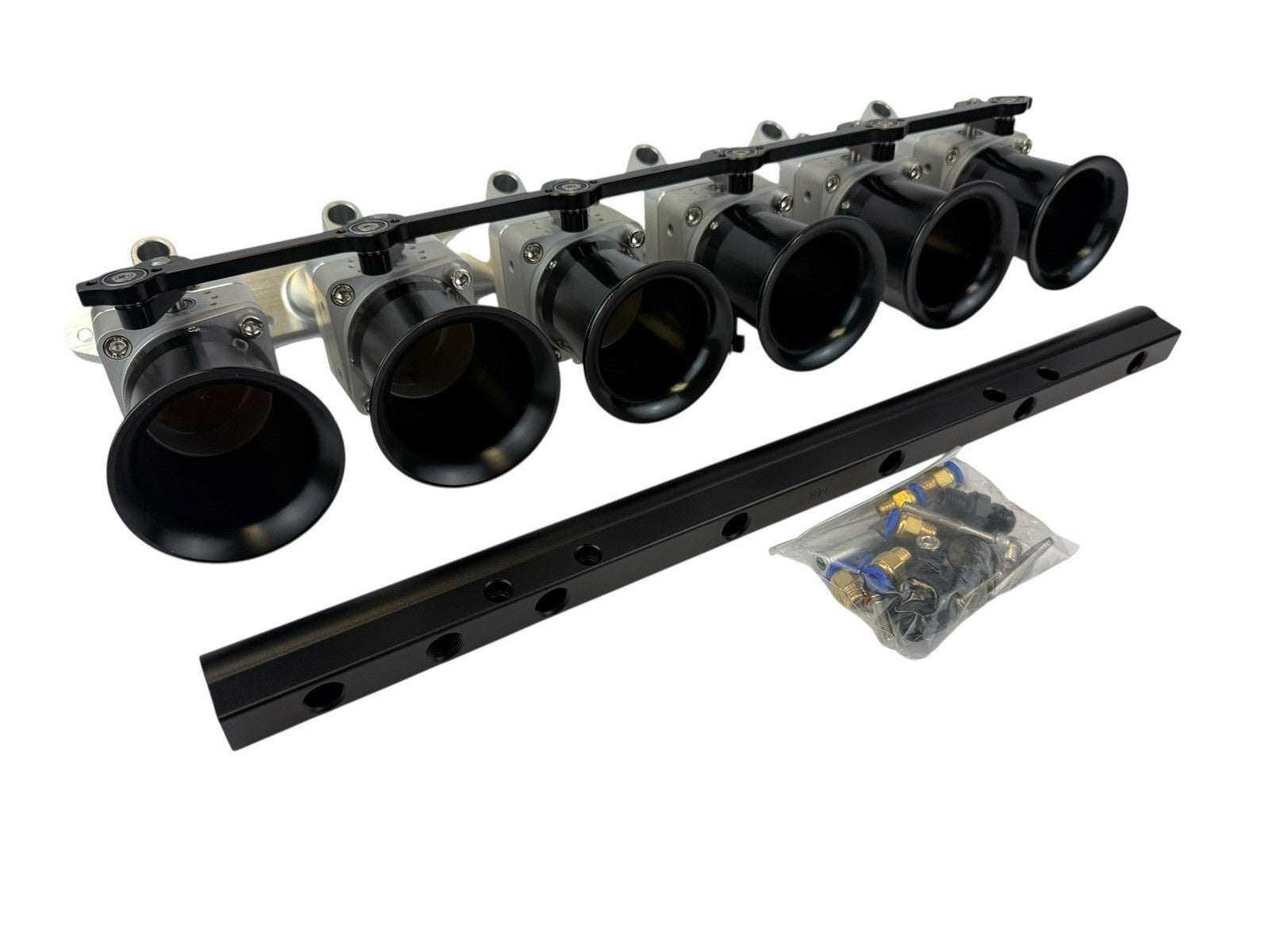Billet CNC 50mm ITB Intake Manifold Individual Throttle Bodies For BMW M50 M52