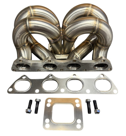 JackSpania Racing B Series T3 T4 44mm Wastegate Turbo Manifold for Honda Civic GSR B16 B18 B20, exhaust part with metallic finish