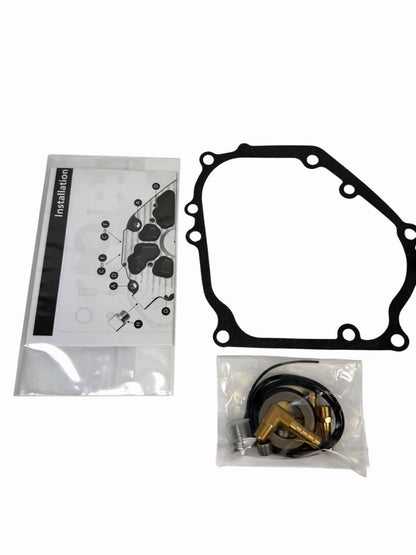 Dual bearing billet side cover for GX200 Predator Hemi engines, compatible with Tillotson 212 and 224 engine parts by JackSpania Racing.
