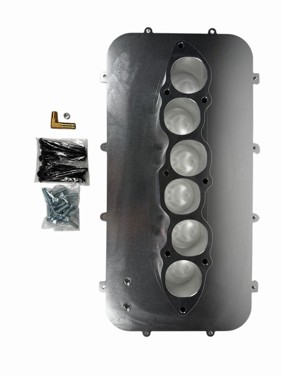 JackSpania Racing VQ35DE air intake runner adapter plate kit for Nissan 350Z G35 Holley EFI plenum engine parts