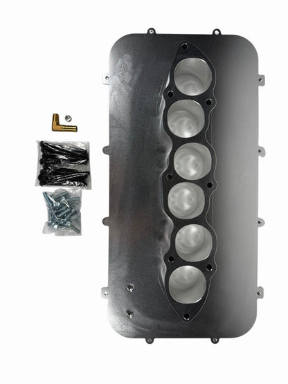 JackSpania Racing VQ35DE air intake runner adapter plate kit for Nissan 350Z G35 Holley EFI plenum engine parts