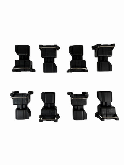 JackSpania Racing EV6 to EV1 fuel injector adapter harness with quick connector for LS1, LS2, LS3, LSX, and LT1 engines.