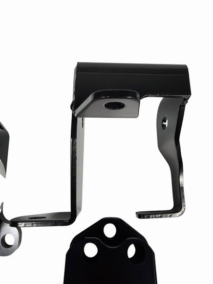 CNC solid engine mount for Honda EK Civic B16, B18, B20 engines, from JackSpania Racing, showing the metal construction and mounting features.