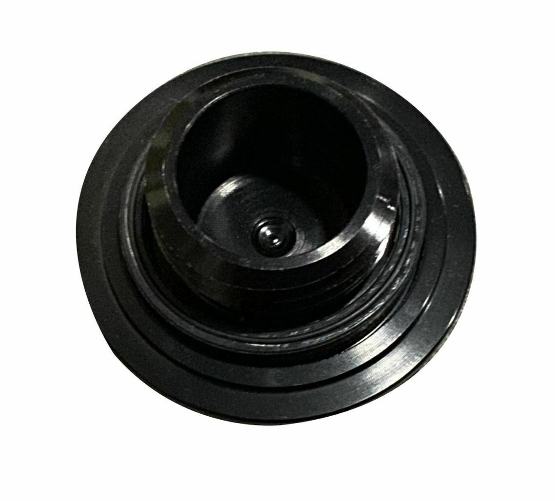 Jack Spania Racing BDFHJ K Series valve cover oil cap for engine parts, showing the black metal cap with branding details.