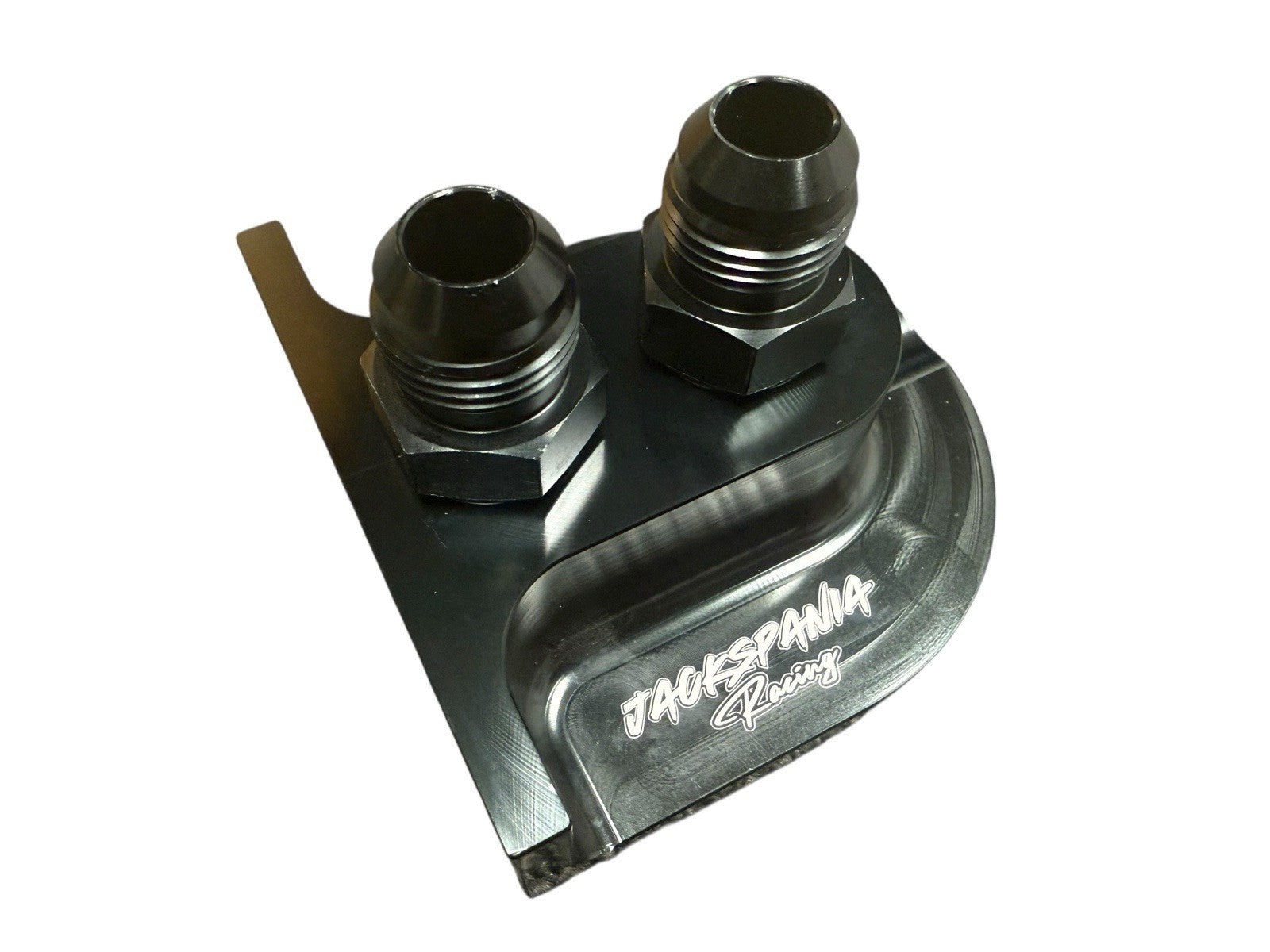 Billet Remote Oil Filter Relocation Mounting Bracket -10 AN Pressure Port 10AN