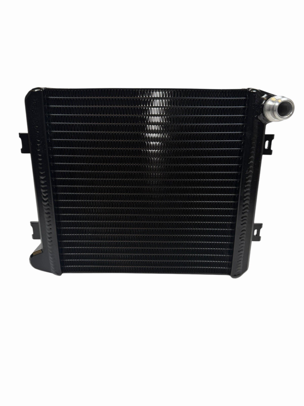 JackSpania Racing auxiliary cooling radiator for Mercedes AMG GT S, C63, GLE63, GLS63 engine cooling part, front view
