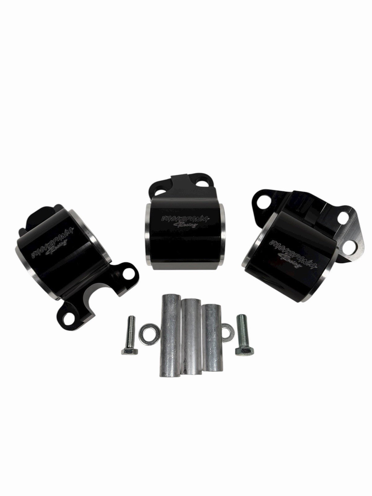 JackSpania Racing B D Series solid engine mount for Honda Acura EG 92-95 Civic Integra DC2, showcasing the durable metal construction.