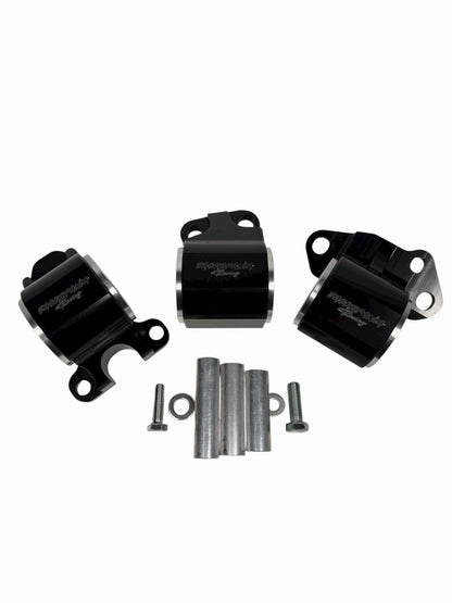 JackSpania Racing B D Series solid engine mount for Honda Acura EG 92-95 Civic Integra DC2, showcasing the durable metal construction.