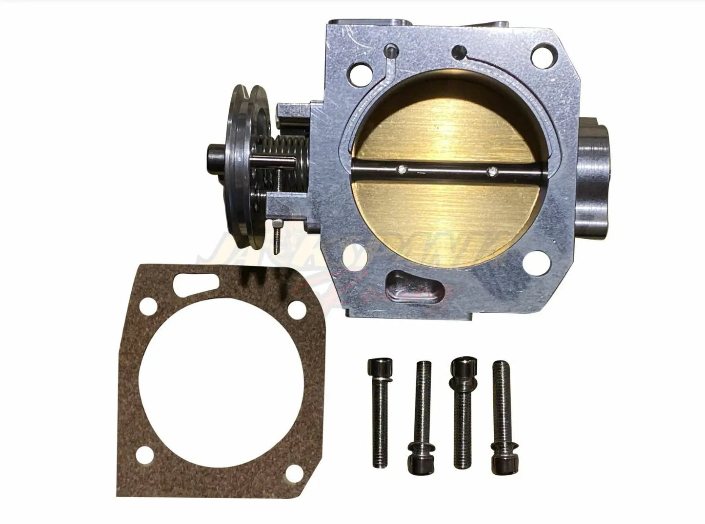 Jack Spania Racing K Series K20 K24 billet intake manifold and 70mm throttle body with TPS and IAC for engine performance.