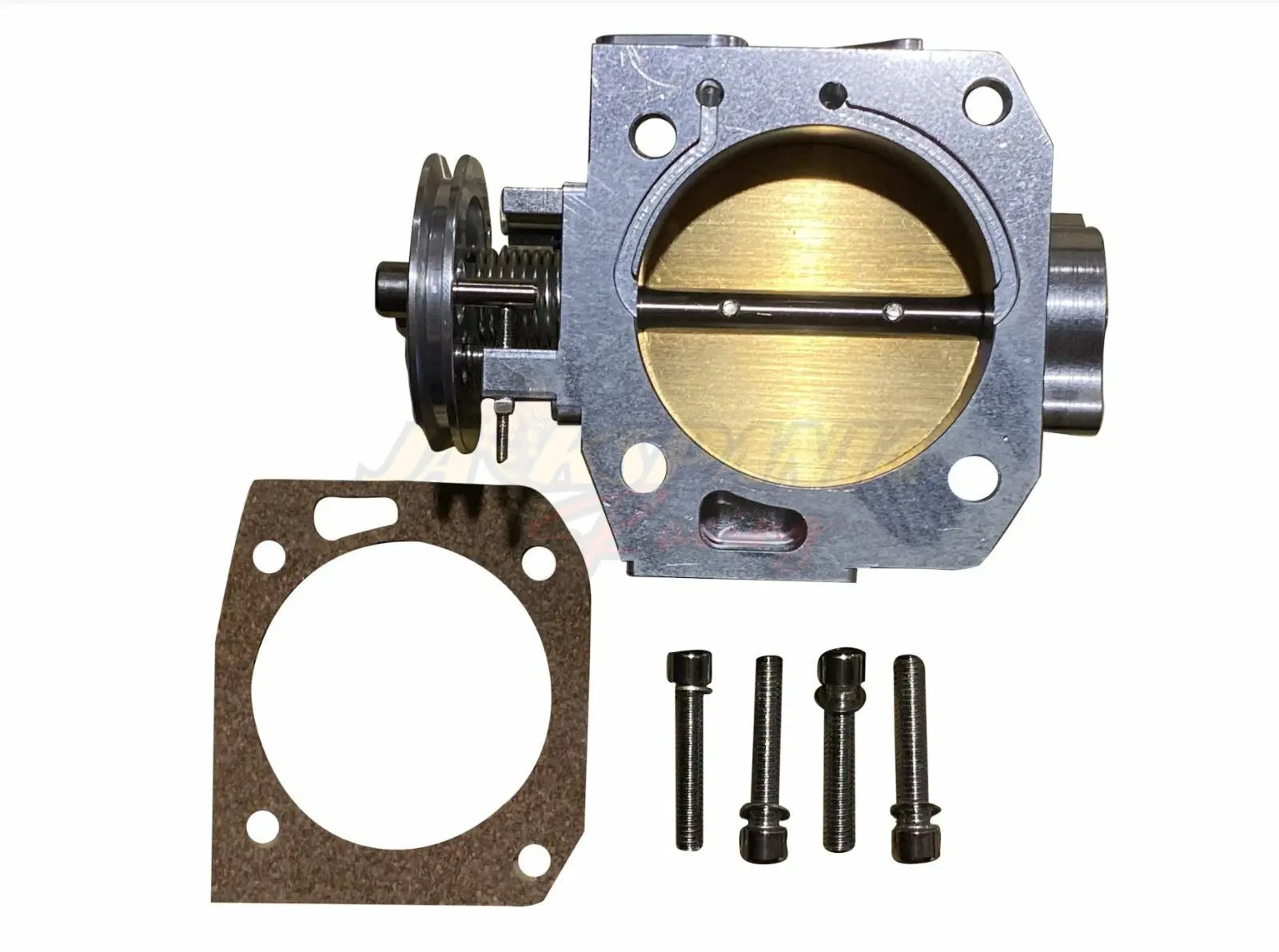 Jack Spania Racing K Series K20 K24 billet intake manifold and 70mm throttle body with TPS and IAC for engine performance.