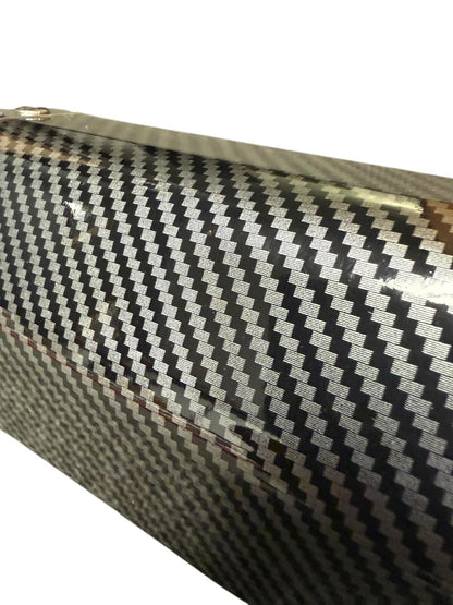 JackSpania Racing slip-on 51mm motorcycle exhaust muffler pipe with DB killer silencer, showcasing its sleek metal design and mounting features.