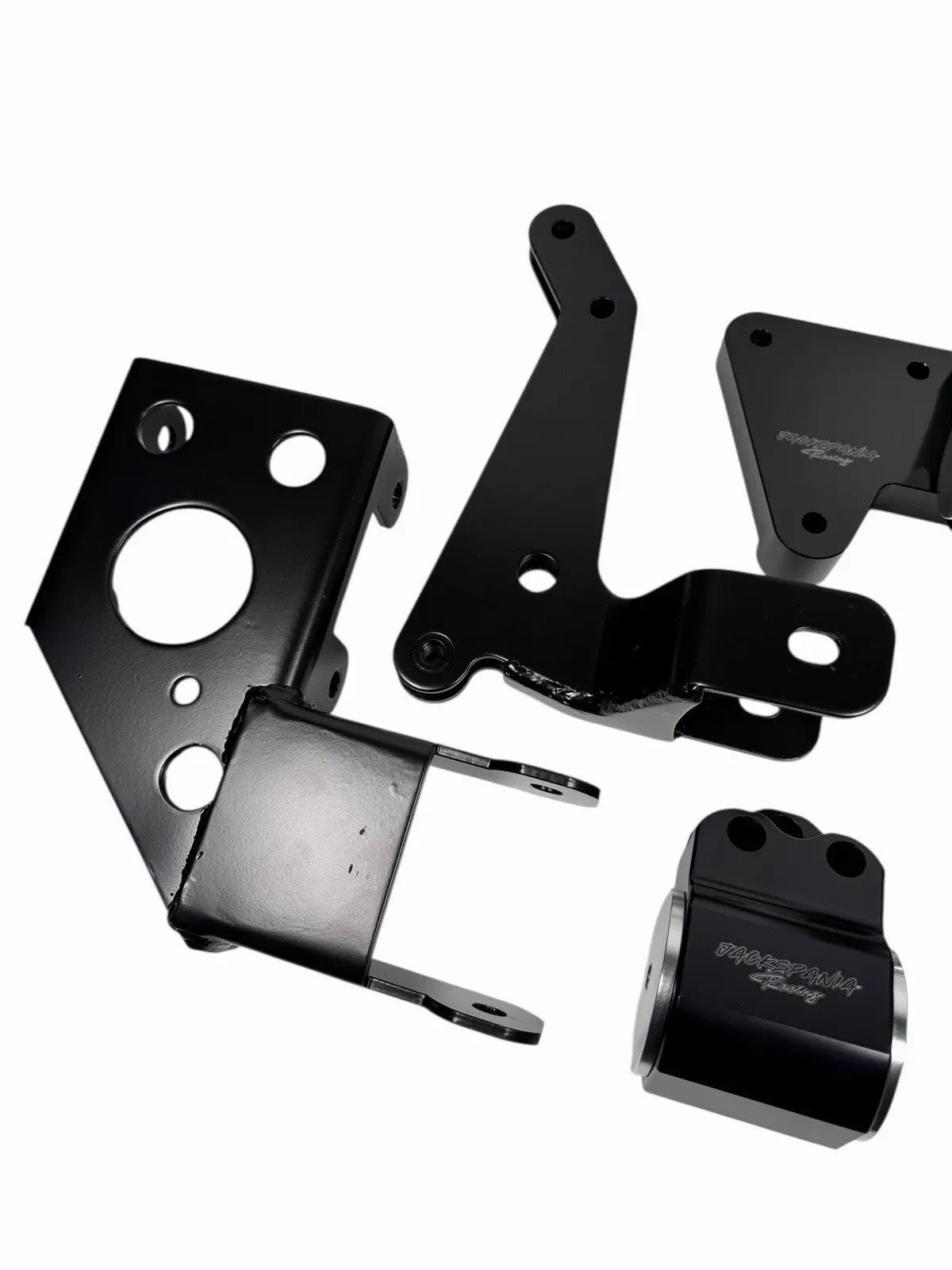 Engine mount bracket for K-Swap Honda Civic 92-95 EG, K20 K24 K-Series, by Jack Spania Racing, shown in image.