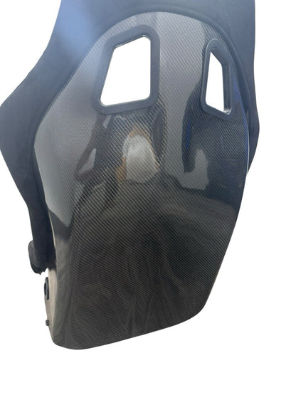 Universal Ultra Light Carbon Fiber Bucket Seat Seats With Rails Sliders Suede