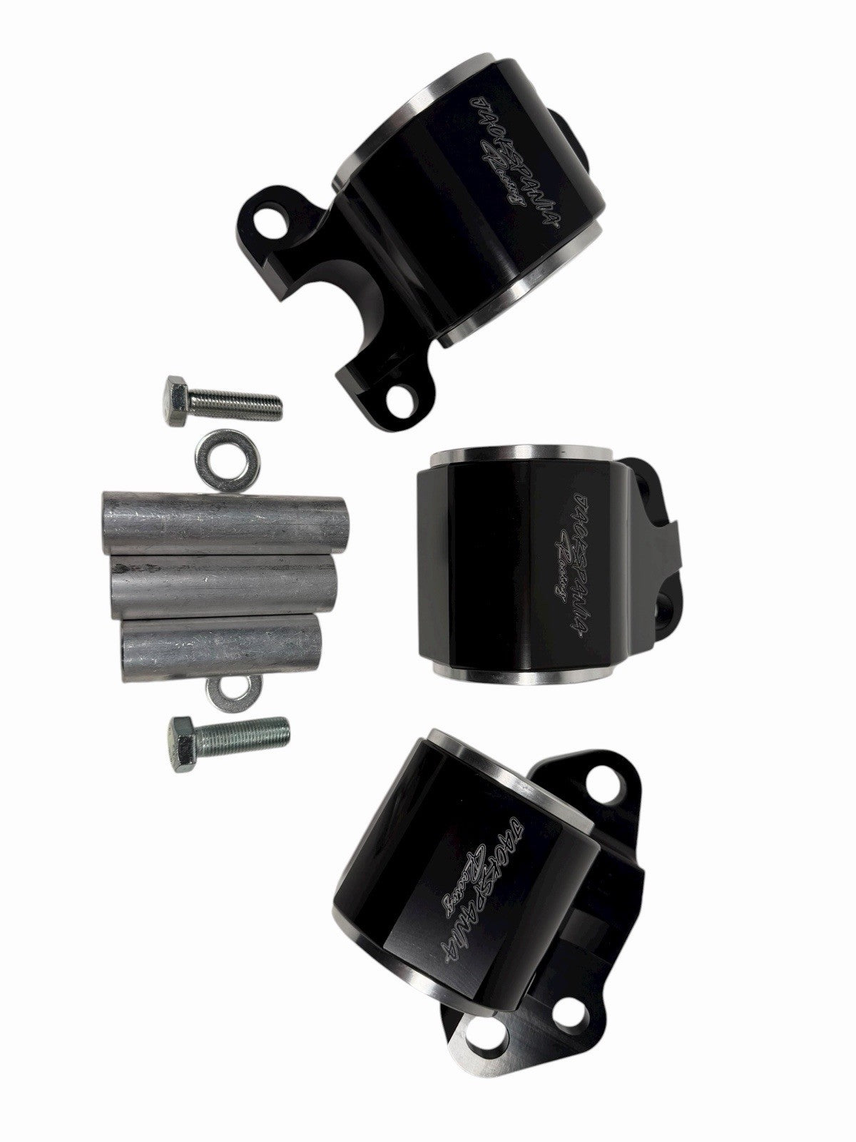 JackSpania Racing B D Series solid engine mount for Honda Acura EG 92-95 Civic and Integra DC2 engine parts, black metal construction.