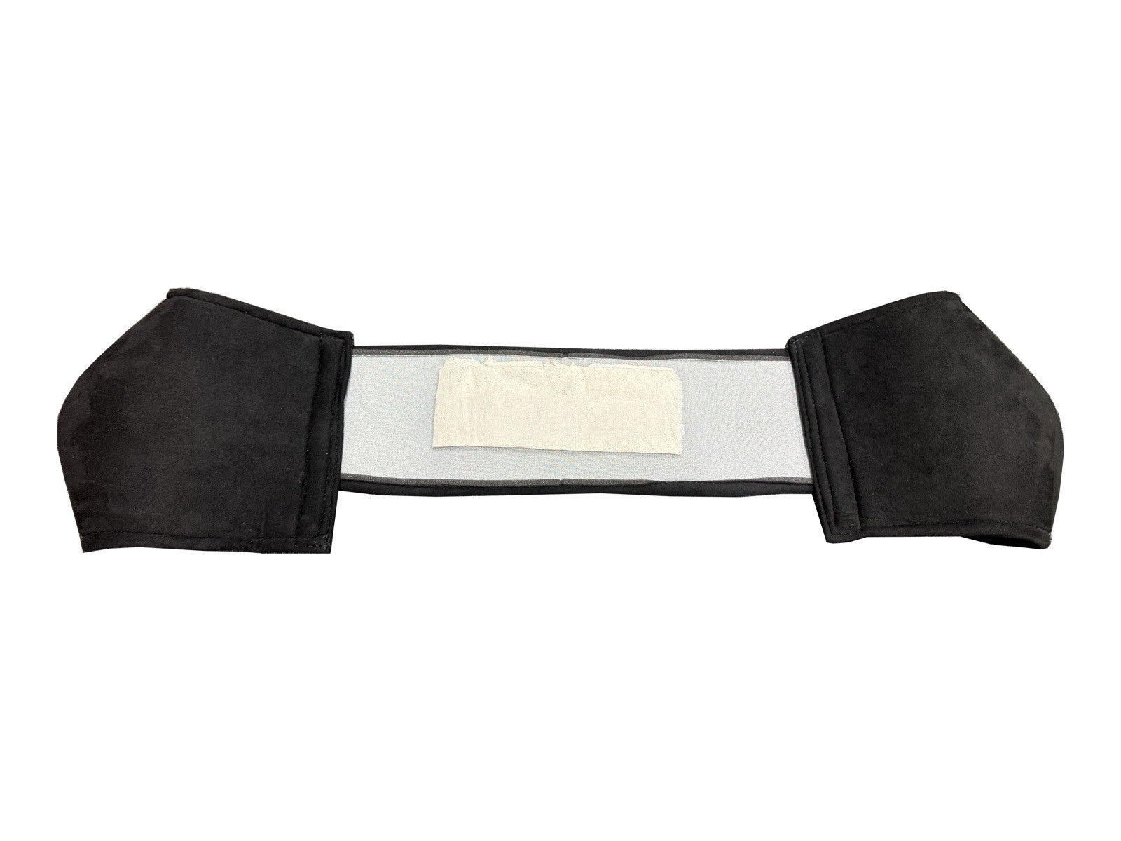 JackSpania Racing suede seat protector set for Recaro SR3 and SR4 semi-bucket seats, shown on car interior seats.