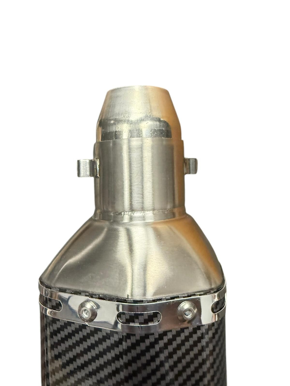 JackSpania Racing slip-on motorcycle exhaust muffler pipe with 51mm diameter and DB killer silencer, designed for universal fit.