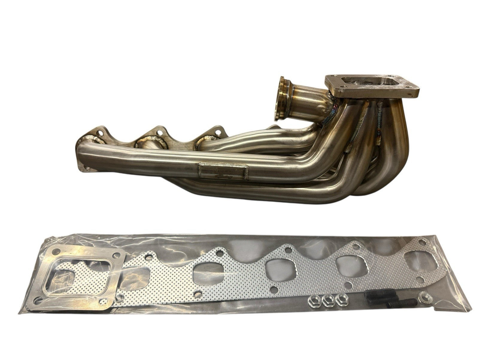 T4 Turbo Manifold 44mm Waste Gate For BMW M30 B34 B35 E30 E34 E28 E24 E9 SS304
