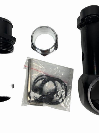 JackSpania Racing billet 1/8 NPT ports, 16AN -20AN raised inline filler neck cap, CNC machined engine part with ports and fittings