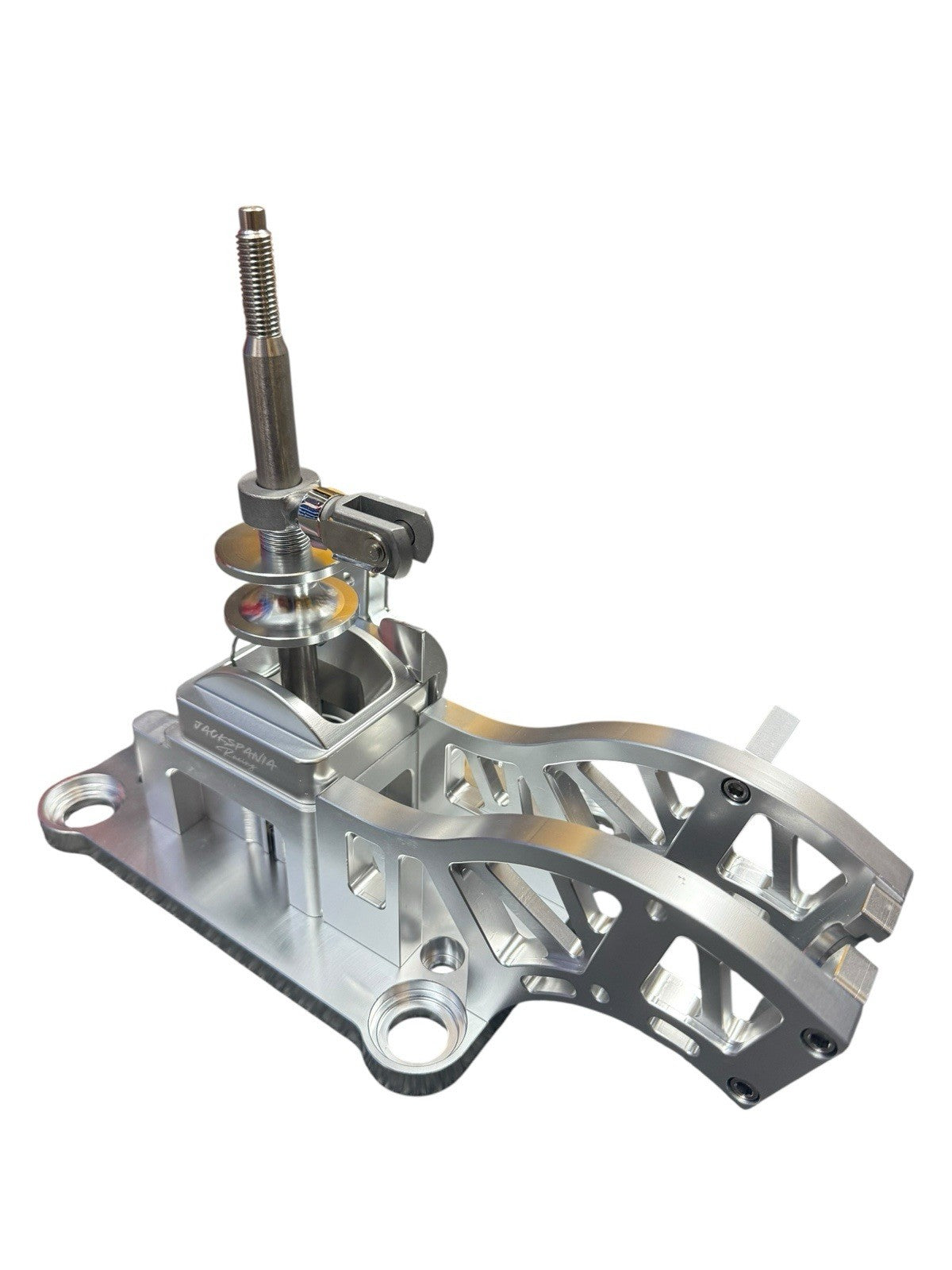 JackSpania Racing billet lockout shift box for K20 K24 K-series swap, compatible with Civic and Integra RSX Type S transmission.
