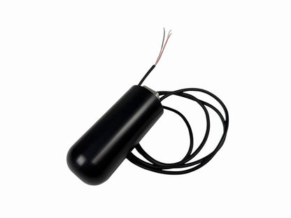 JackSpania Racing strain gauge shift knob for clutchless upshift, showing the interior with M10 x 1.5 fitting and signal wiring.