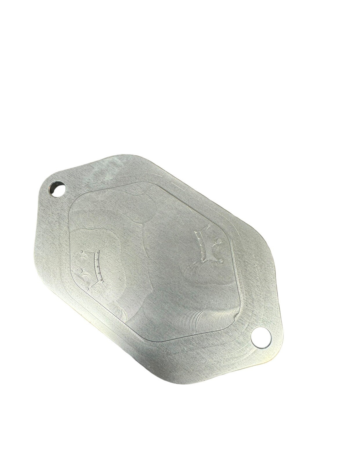 Billet aluminum block off plate for firewall engine harness on Honda Civic EK, by JackSpania Racing, installed on engine firewall area.