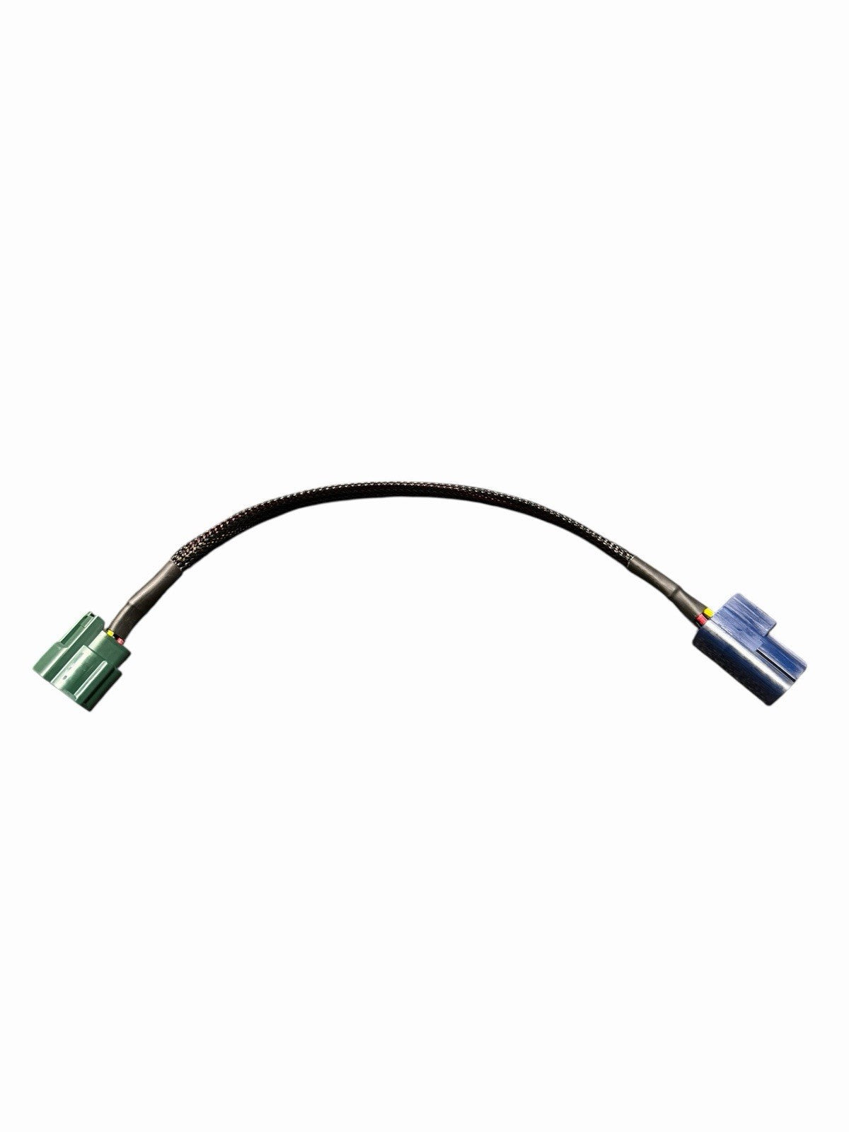Pair of JackSpania Racing O2 harness extensions for Nissan 350Z and Infiniti G35 VQ35DE engine sensors, shown with connectors.