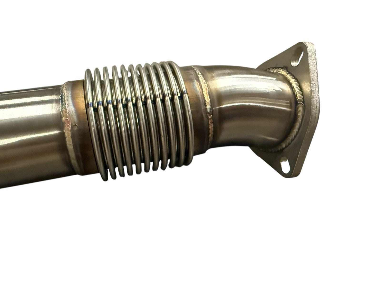 JackSpania Racing exhaust pipe for Chevrolet Corvette C8 Z06 5.5L V8, 3-inch muffler pipe, showing the sleek metal design.