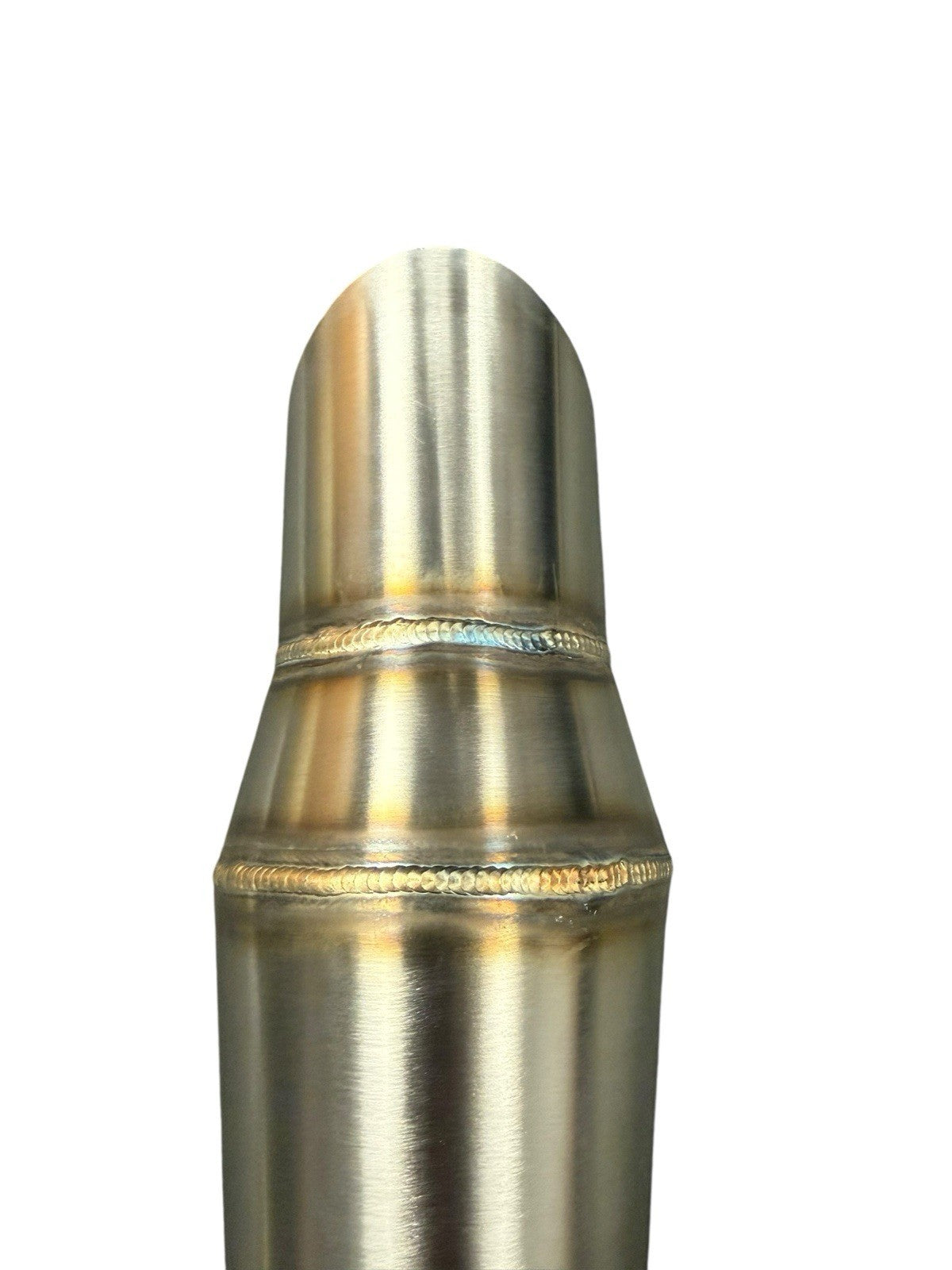 JackSpania Racing 2.5-inch custom stainless steel megaphone reverse cone pipe exhaust hood exit, automotive exhaust part.