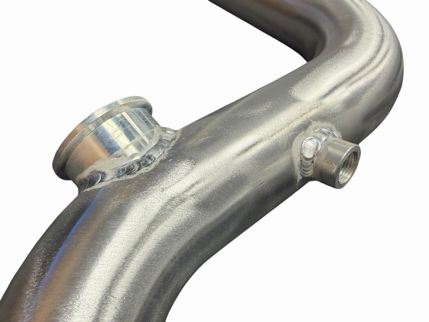 JackSpania Racing K Series intercooler piping kit for Honda Acura K20 K24 engines, showing polished metal pipes and connectors.