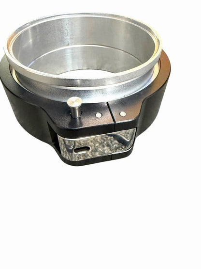 Aluminum HD clamp and V-band turbo pipe for intercooler intake, 3.5 to 4 inches, used in engine performance applications.