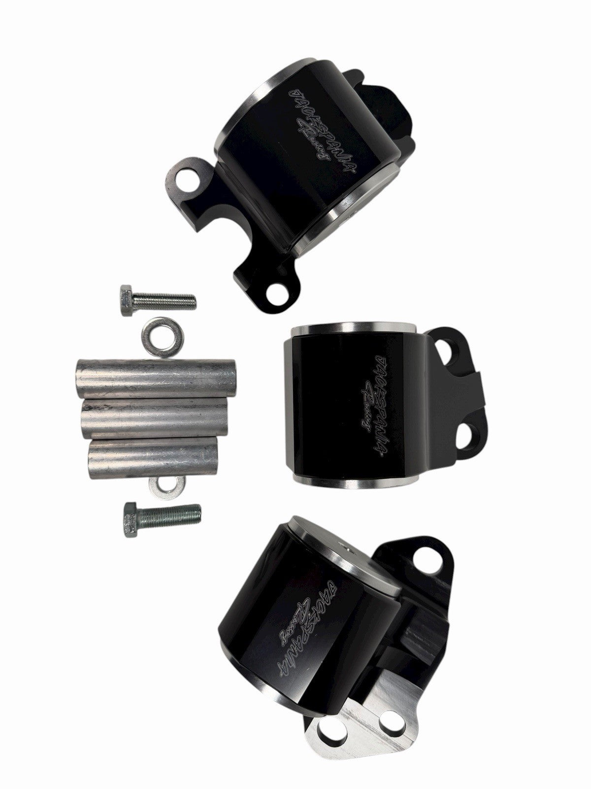 JackSpania Racing B D Series solid engine mount for Honda Acura EG 92-95 Civic Integra DC2, showing the sturdy metal construction.