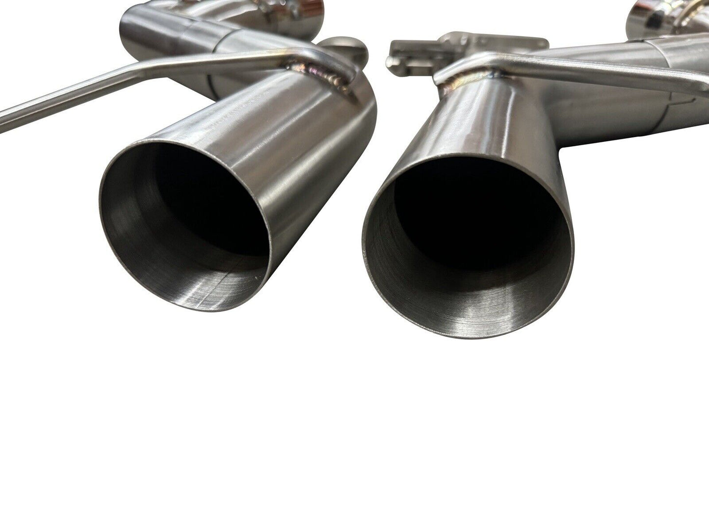 Stainless steel axle back delete muffler for Chevy Camaro SS ZL1 V8 2016-2023, part of JackSpania Racing exhaust parts lineup.