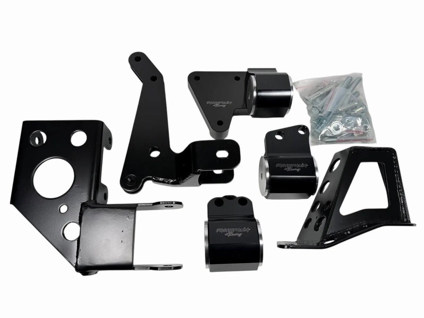 Engine mount bracket for K-Swap Honda Civic 92-95 EG, K20, K24, DC2, EG6 by Jack Spania Racing, showcasing the heavy-duty metal part.