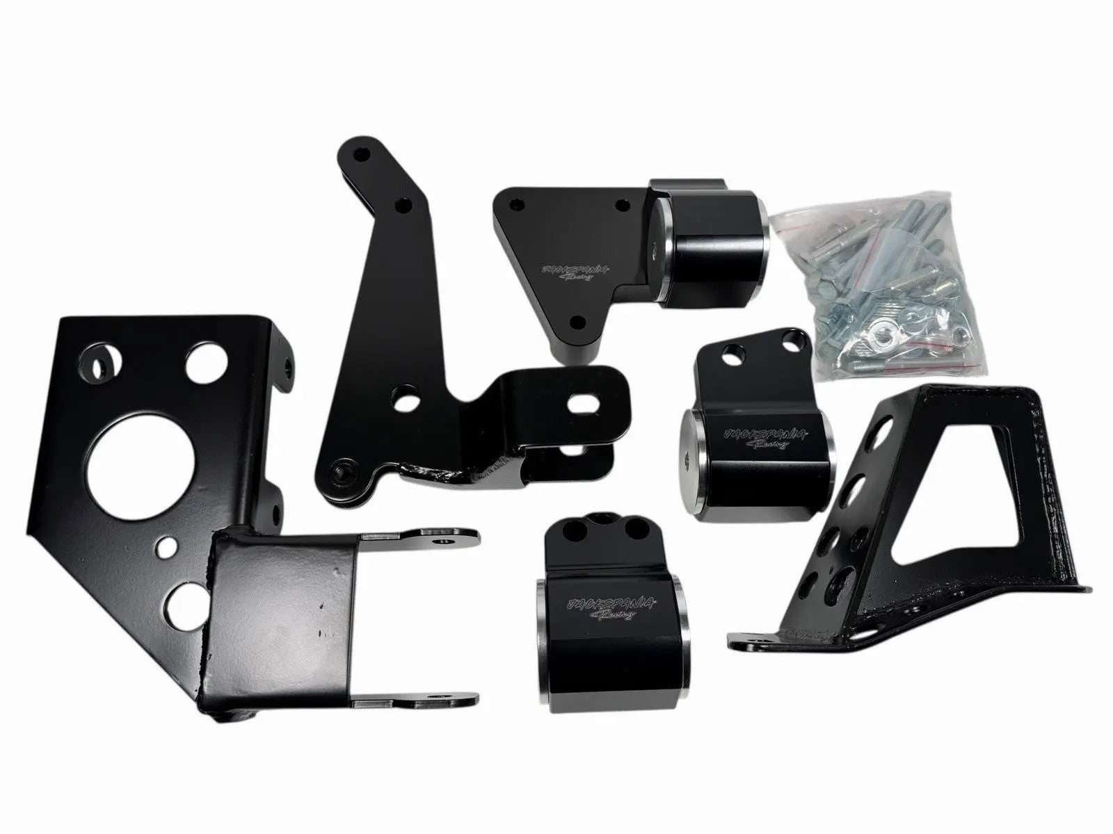 Engine mount bracket for K-Swap Honda Civic 92-95 EG, K20, K24, DC2, EG6 by Jack Spania Racing, showcasing the heavy-duty metal part.