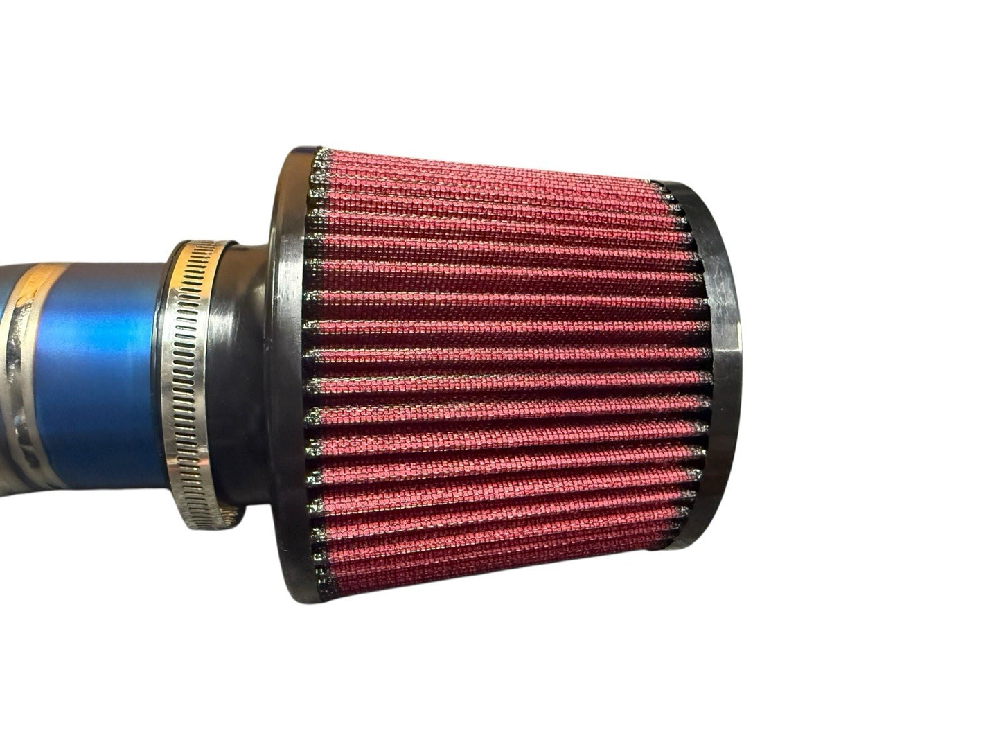 K20 K24 3-Inch Titanium Pie-Cut K-Swap Cold Air Intake Pipe with High Flow Filter