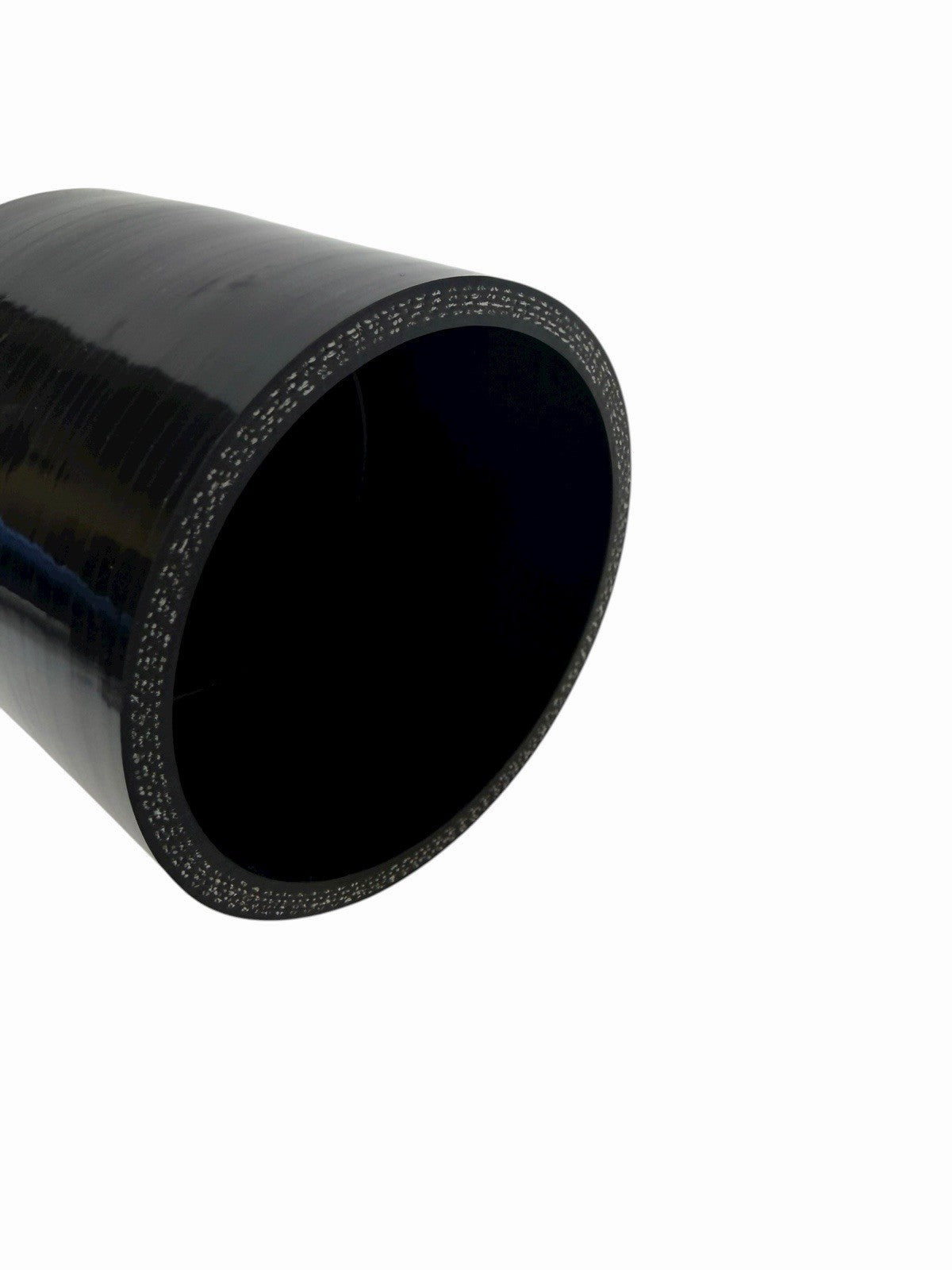 JackSpania Racing B D H Series 3-inch titanium pie cut cold air intake pipe for EG EK DC engine, showing polished metal finish.