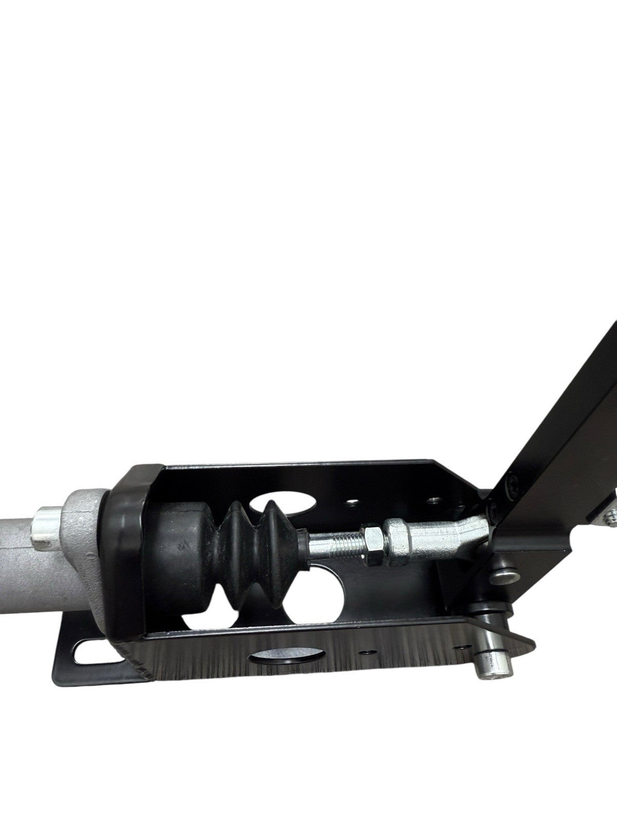 JackSpania Racing billet aluminum hydraulic drift staging brake interior with 12-inch and 25-inch components on a vehicle dashboard