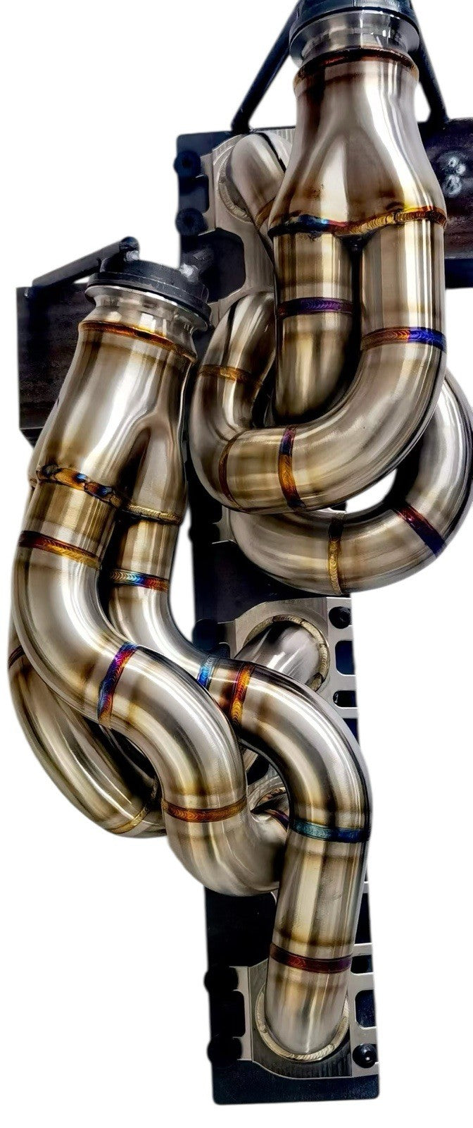 JackSpania Racing Lamborghini Aventador exhaust header, equal length design, high-performance exhaust parts for LP700, LP720, SV, LP750 models.